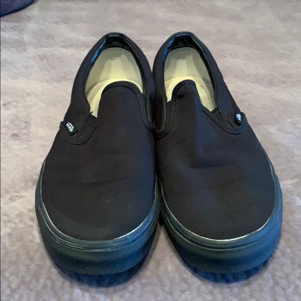 Black Vans Slipons